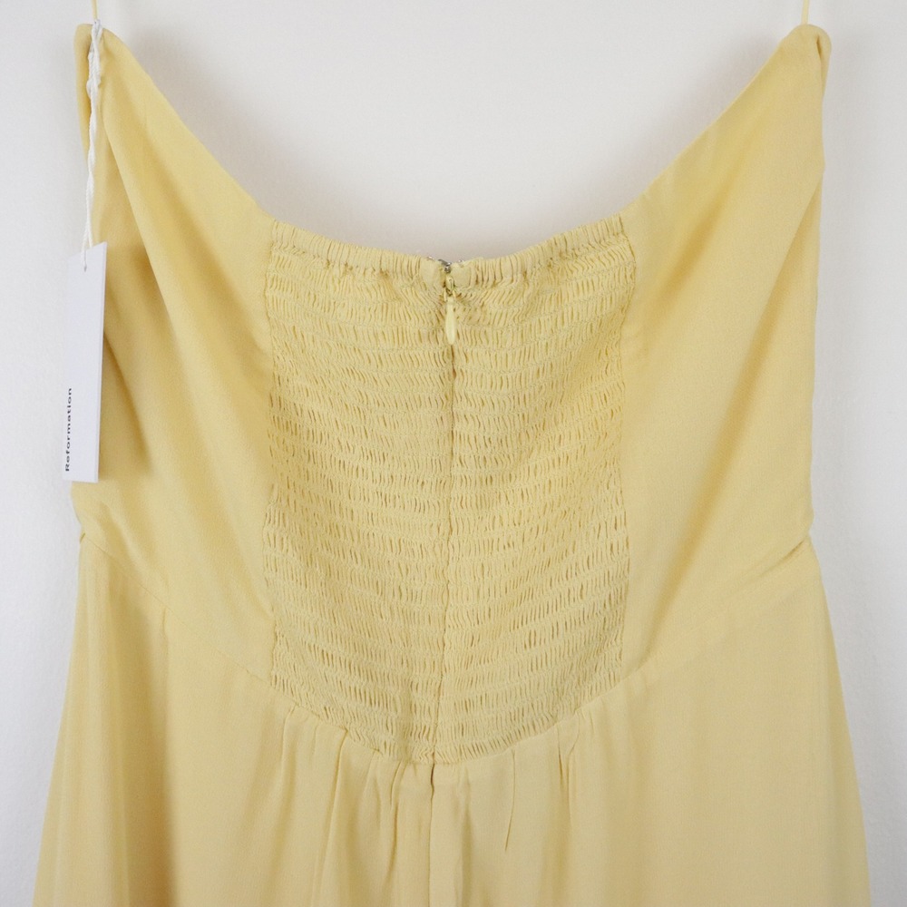 NWT Reformation Arta Dress Sunshine Yellow 12 - Picture 4 of 10